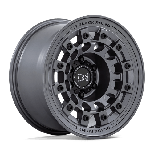 17x9 black rhino hard alloys br004 fuji matte gunmetal wheel 6x5.5 bolt pattern 12mm offset