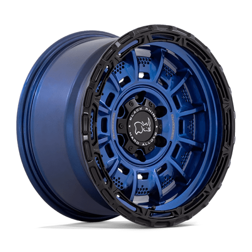 17x9 black rhino hard alloys br005 legion cobalt blue w black lip wheel 6x5.5 bolt pattern 0mm offset