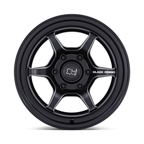 17x9 black rhino hard alloys br018 shogun matte black wheel 6x5.5 bolt pattern 38mm offset