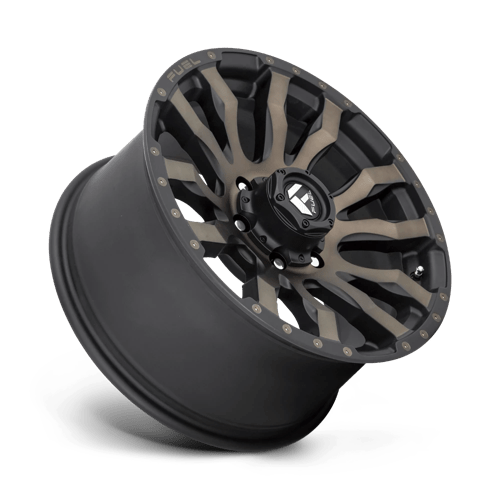 18x9 fuel off-road d674 blitz matte black double dark tint wheel 6x5.5 bolt pattern 12mm offset