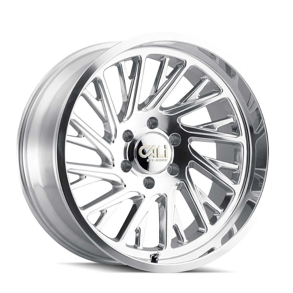 22x12 cali off-road purge polished wheel 6x5.5 bolt pattern 51mm offset