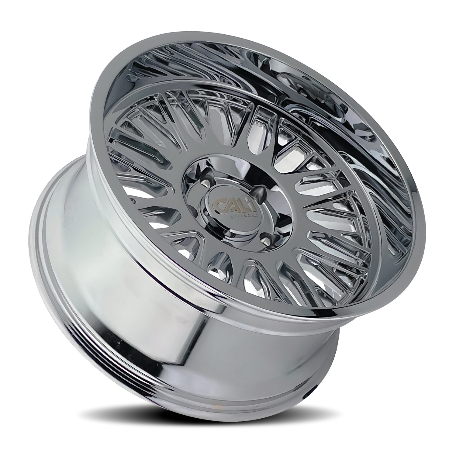 24x14 cali off-road vertex chrome wheel 6x5.5 bolt pattern 76mm offset