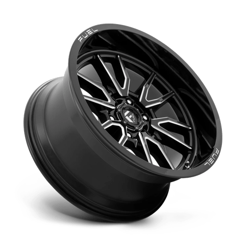 17x9 fuel off-road d761 clash gloss black milled wheel 6x5.5 bolt pattern 1mm offset