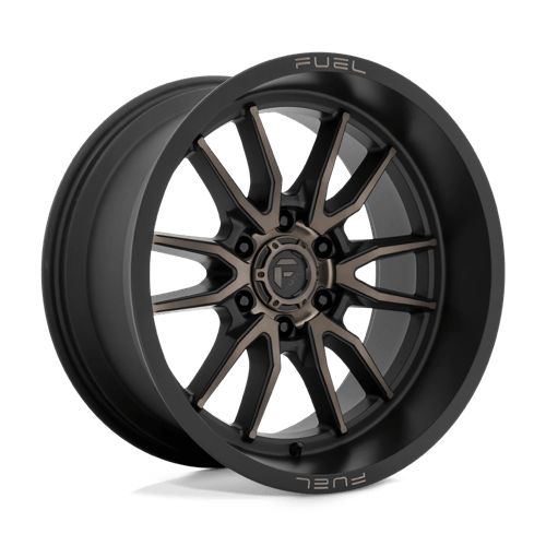 17x9 fuel off-road d762 clash matte black double dark tint wheel 6x5.5 bolt pattern 12mm offset
