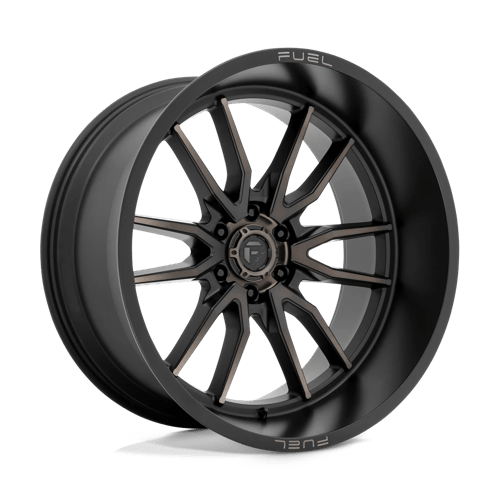 24x12 fuel off-road d762 clash matte black double dark tint wheel 6x5.5 bolt pattern 44mm offset