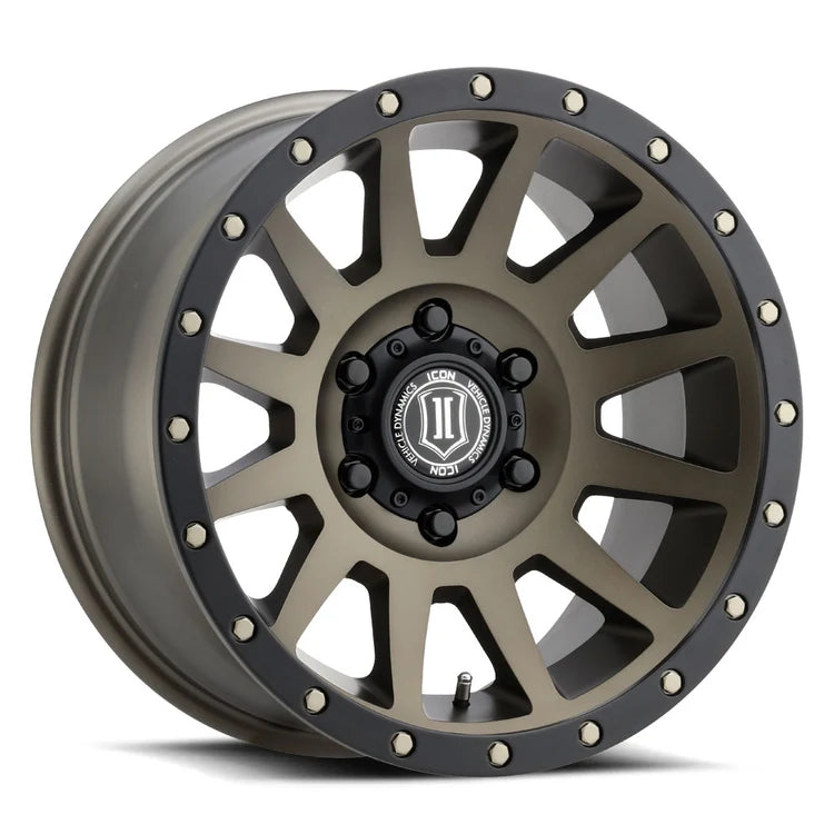 20x10 Icon Alloys Compression Bronze Wheel 6x5.5 Bolt Pattern -19mm Offset