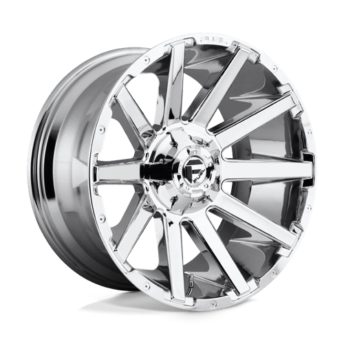 20x9 fuel off-road d614 contra chrome wheel 6x5.5 bolt pattern 2mm offset