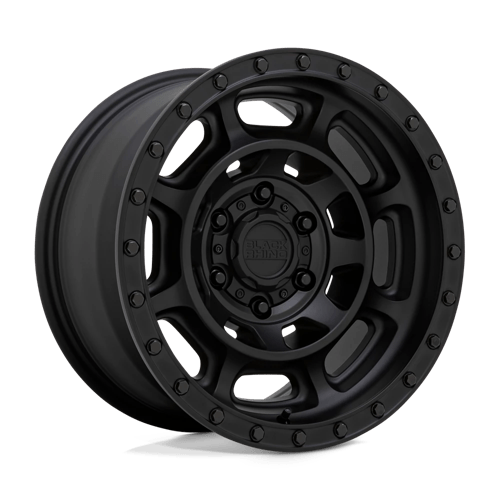 17x8 5 black rhino hard alloys cnv convoy matte black wheel 6x5.5 bolt pattern 10mm offset