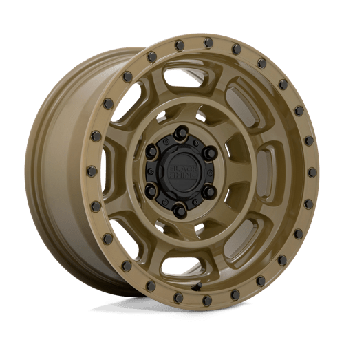 17x8 5 black rhino hard alloys cnv convoy gator green wheel 6x5.5 bolt pattern 10mm offset