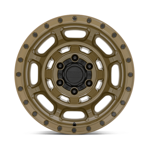 17x8 5 black rhino hard alloys cnv convoy gator green wheel 6x5.5 bolt pattern 10mm offset