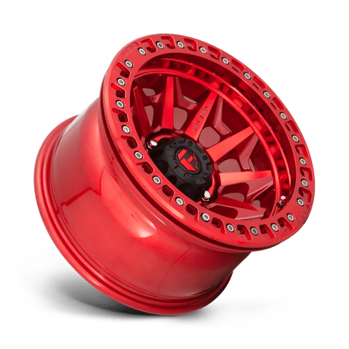 17x9 fuel off-road d113 covert candy red beadlock wheel 6x5.5 bolt pattern 15mm offset