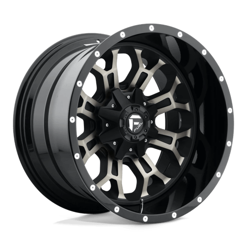 18x9 fuel off-road d561 crush gloss mach double dark tint wheel 6x5.5 bolt pattern 1mm offset