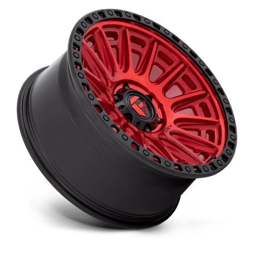 20x9 fuel off-road d834 cycle candy red w black ring wheel 6x5.5 bolt pattern 1mm offset
