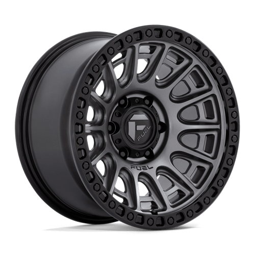 17x9 fuel off-road d835 cycle matte gunmetal w black ring wheel 6x5.5 bolt pattern 1mm offset