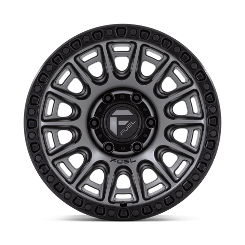 17x9 fuel off-road d835 cycle matte gunmetal w black ring wheel 6x5.5 bolt pattern 1mm offset