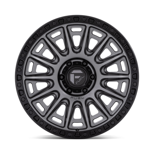 20x9 fuel off-road d835 cycle matte gunmetal w black ring wheel 6x5.5 bolt pattern 1mm offset