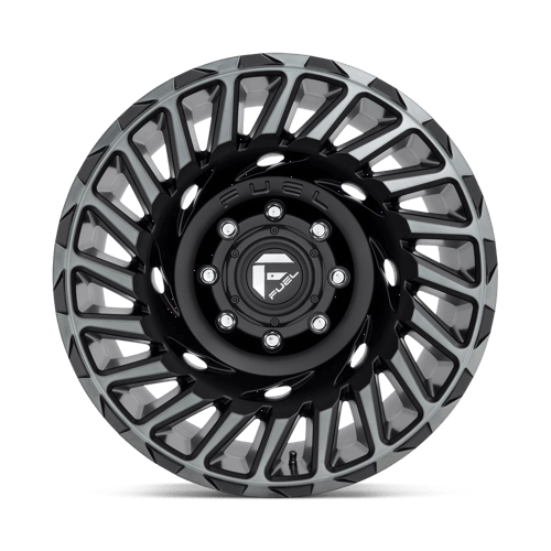 18x9 fuel off-road d683 cyclone matte mach double dark tint wheel 6x5.5 bolt pattern 12mm offset