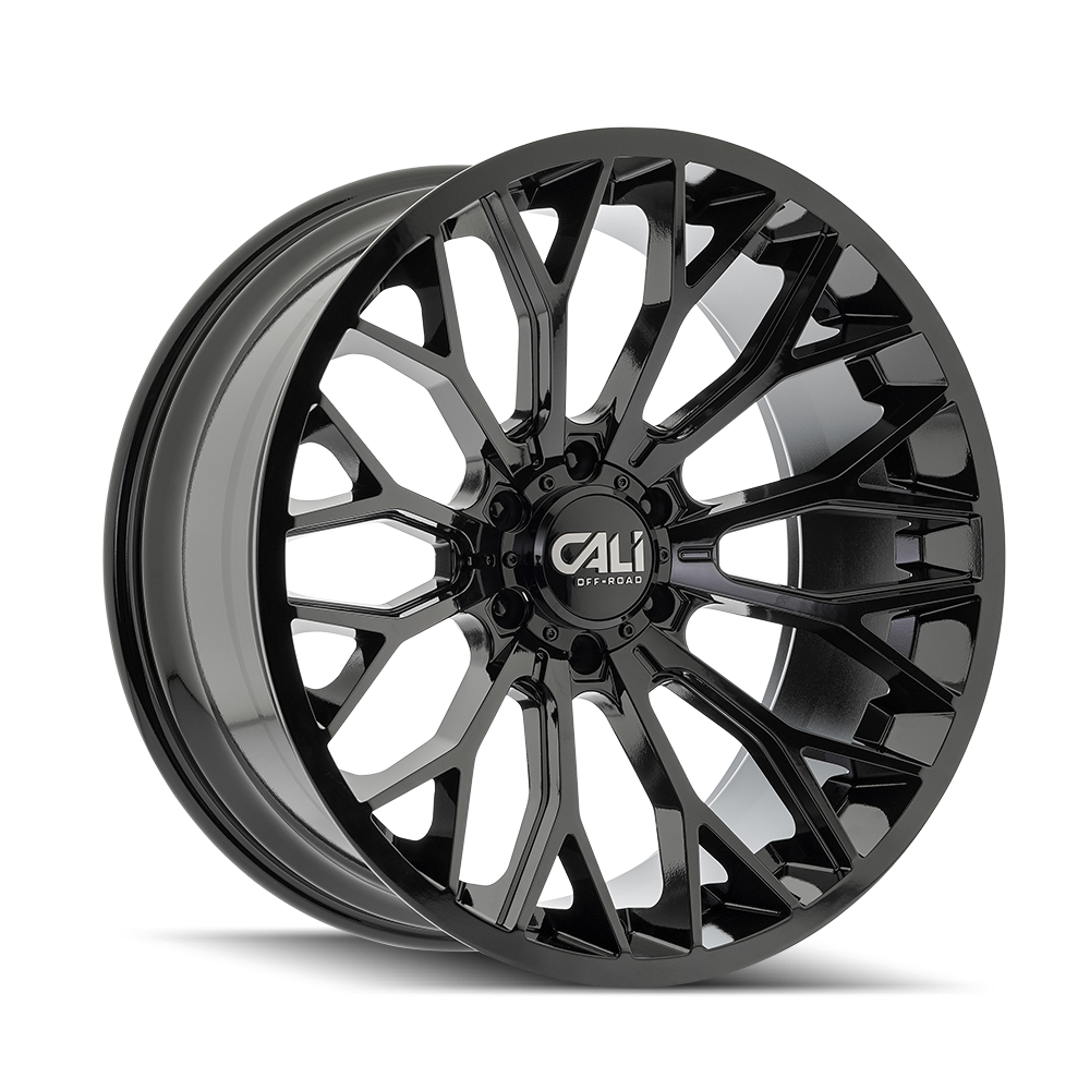 20x10 cali off-road evoke gloss black wheel 6x5.5 bolt pattern 19mm offset