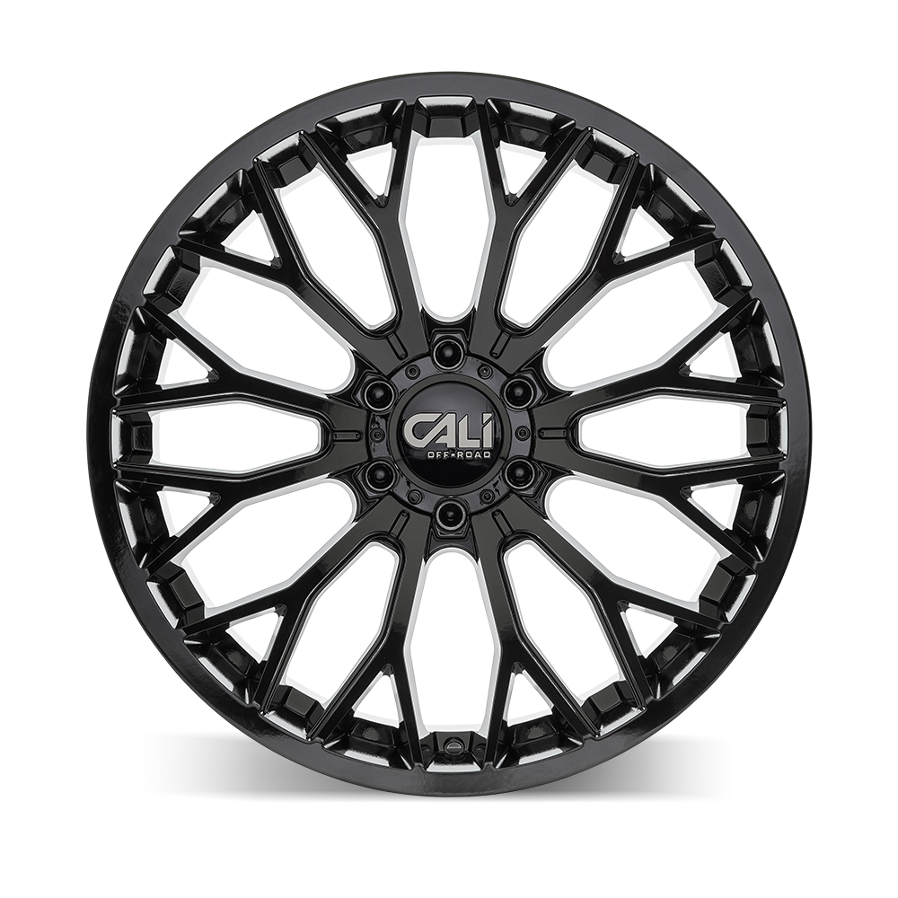20x10 cali off-road evoke gloss black wheel 6x5.5 bolt pattern 19mm offset