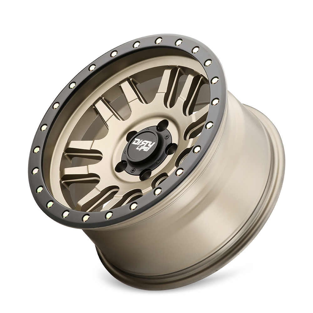 17x9 dirty life canyon pro satin gold wheel 6x5.5 bolt pattern 0mm offset