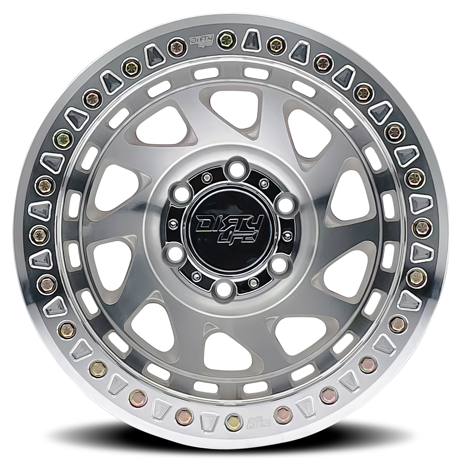 17x9 dirty life enigma race machined wheel 6x5.5 bolt pattern 38mm offset