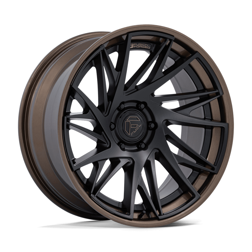 20x9 Fuel Off-Road FC405 Dynamo Matte Black W/G-Bronze Lip Hybrid Forged Wheel 6x5.5 Bolt Pattern +1mm Offset
