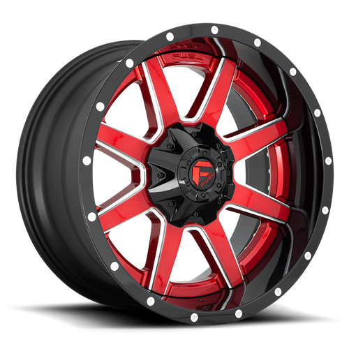 20x10 fuel off-road d250 maverick gloss red wheel 6x5.5 bolt pattern 19mm offset