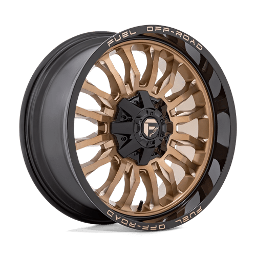 20x9 fuel off-road d797 arc platinum bronze w black lip wheel 6x5.5 bolt pattern 1mm offset