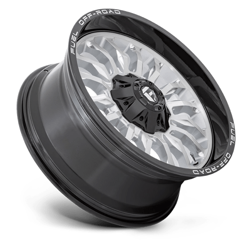 20x9 fuel off-road d798 arc silver brush face w blk lip wheel 6x5.5 bolt pattern 1mm offset