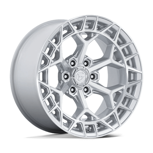 17x9 fuel off-road fc873 charger gloss silver w machined face wheel 6x5.5 bolt pattern 1mm offset