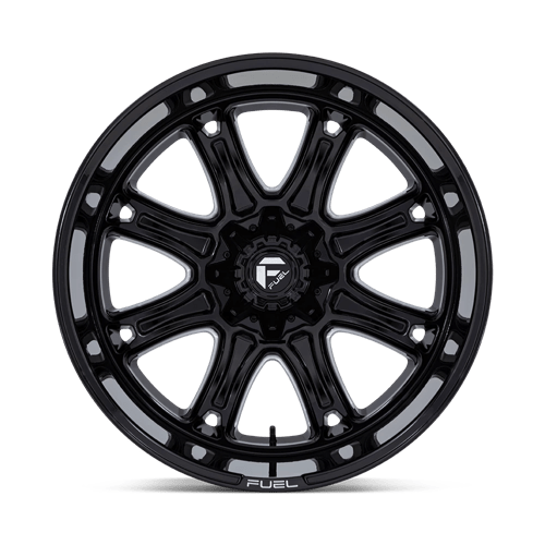22x9 fuel off-road fc853 darkstar gloss black milled wheel 6x5.5 bolt pattern 1mm offset