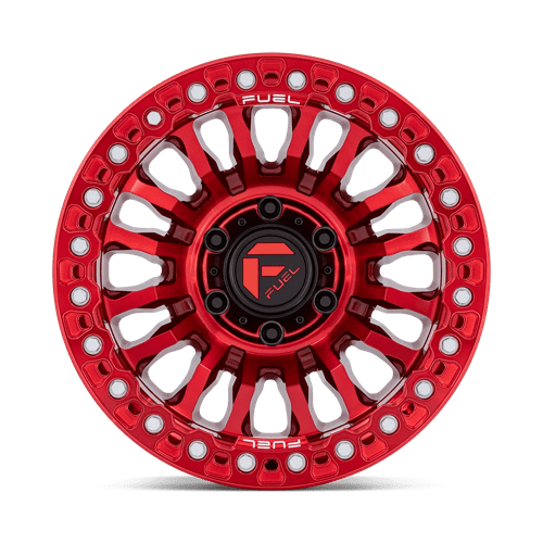 20x10 fuel off-road fc125 rincon candy red beadlock wheel 6x5.5 bolt pattern 48mm offset