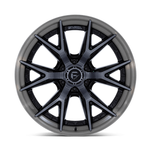 18x9 fuel off-road fc402 catalyst gloss black brushed dark tint wheel 6x5.5 bolt pattern 1mm offset