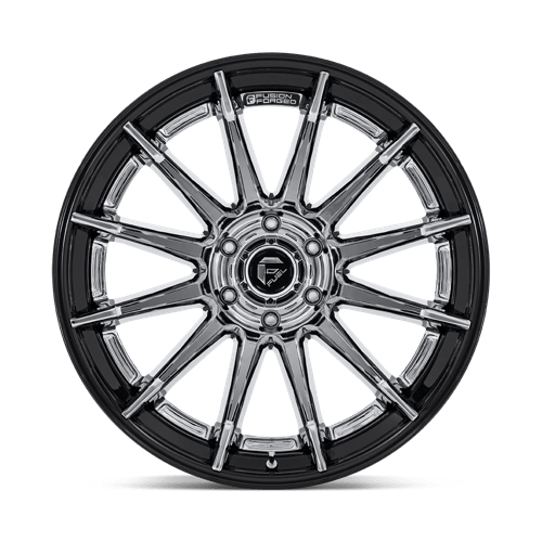 20x10 fuel off-road fc403 burn chrome w gloss black lip wheel 6x5.5 bolt pattern 18mm offset