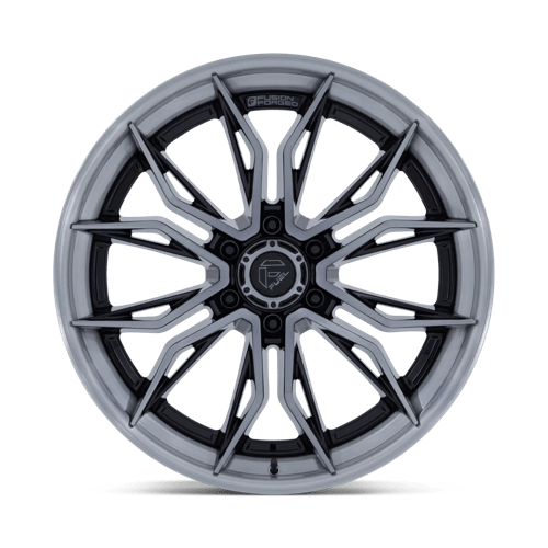 20x9 fuel off-road fc404 mutiny gloss black brushed dark tint wheel 6x5.5 bolt pattern 1mm offset