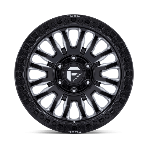 17x9 fuel off-road fc857 rincon gloss black milled wheel 6x5.5 bolt pattern 25mm offset