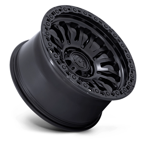 17x9 fuel off-road fc857 rincon matte black w gloss black lip wheel 6x5.5 bolt pattern 25mm offset