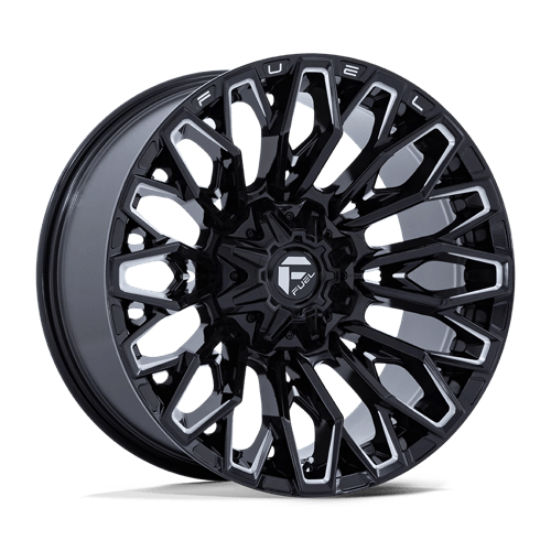 20x10 fuel off-road fc865 strike gloss black milled wheel 6x5.5 bolt pattern 18mm offset