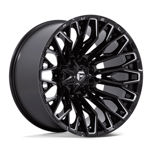 22x12 fuel off-road fc865 strike gloss black milled wheel 6x5.5 bolt pattern 44mm offset