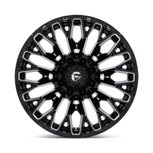 22x12 fuel off-road fc865 strike gloss black milled wheel 6x5.5 bolt pattern 44mm offset