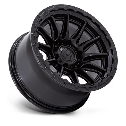 20x9 fuel off-road fc866 piston blackout w gloss black lip wheel 6x5.5 bolt pattern 1mm offset