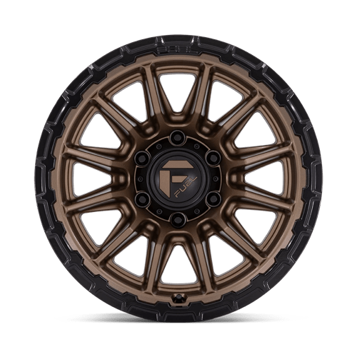 22x9 5 fuel off-road fc866 piston matte bronze w gloss black li wheel 6x5.5 bolt pattern 20mm offset