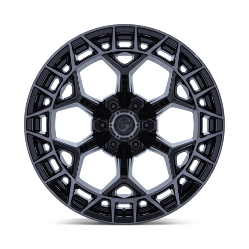 17x9 fuel off-road fc873 charger gloss black brushed dark tint wheel 6x5.5 bolt pattern 12mm offset