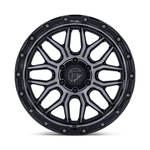 17x9 fuel off-road fc881 surge gloss black machined w gtcc wheel 6x5.5 bolt pattern 12mm offset