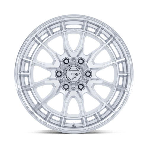 17x9 fuel off-road fc888 revolt hyper silver w machined face wheel 6x5.5 bolt pattern 1mm offset