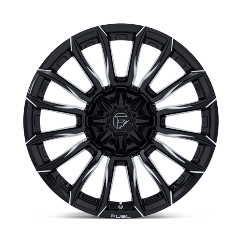 22x10 fuel off-road fc889 blade gloss black milled wheel 6x5.5 bolt pattern 18mm offset