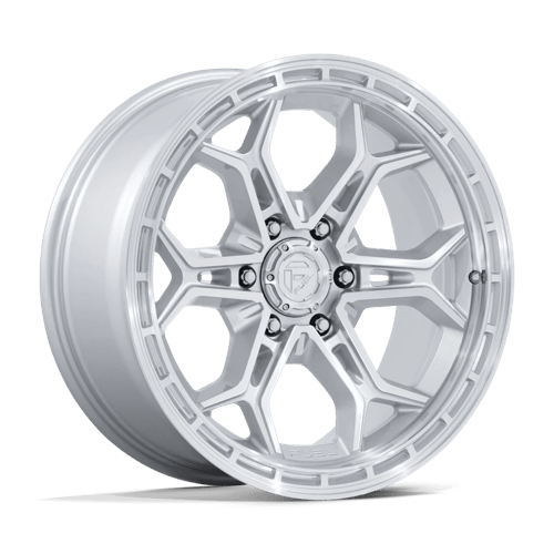 20x9 fuel off-road fc896 heathen gloss silver w machined face wheel 6x5.5 bolt pattern 1mm offset