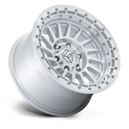 17x9 fuel off-road fc897 havoc gloss silver w machined face wheel 6x5.5 bolt pattern 1mm offset