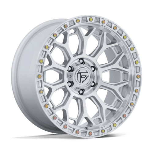 20x9 fuel off-road fc901 talon gloss silver w machined face wheel 6x5.5 bolt pattern 1mm offset
