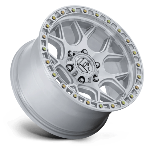 20x9 fuel off-road fc908 puma gloss silver w machined face wheel 6x5.5 bolt pattern 1mm offset